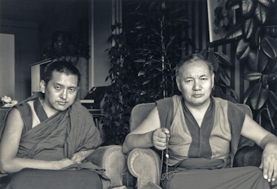 Lama Zopa Rinpoche and Lama Yeshe, 1983