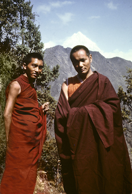 Lama Zopa and Lama Yeshe, Lawudo, 1970