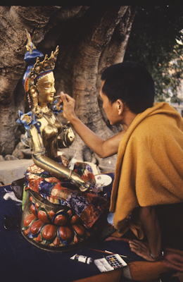 Rinpoche painting Tara, 1976