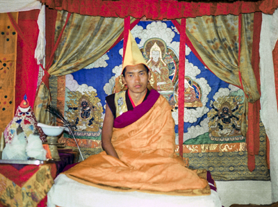 Rinpoche in ceremonial dress, 1975