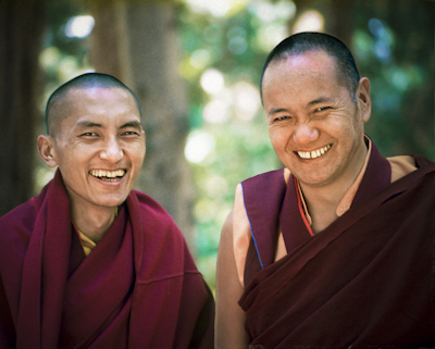 Rinpoche and Lama, Lake Arrowhead, 1975