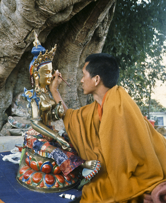 Rinpoche painting Tara, 1976