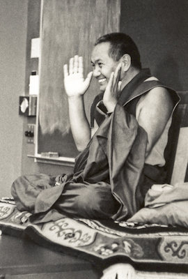 Lama teaching at UCSC, 1978