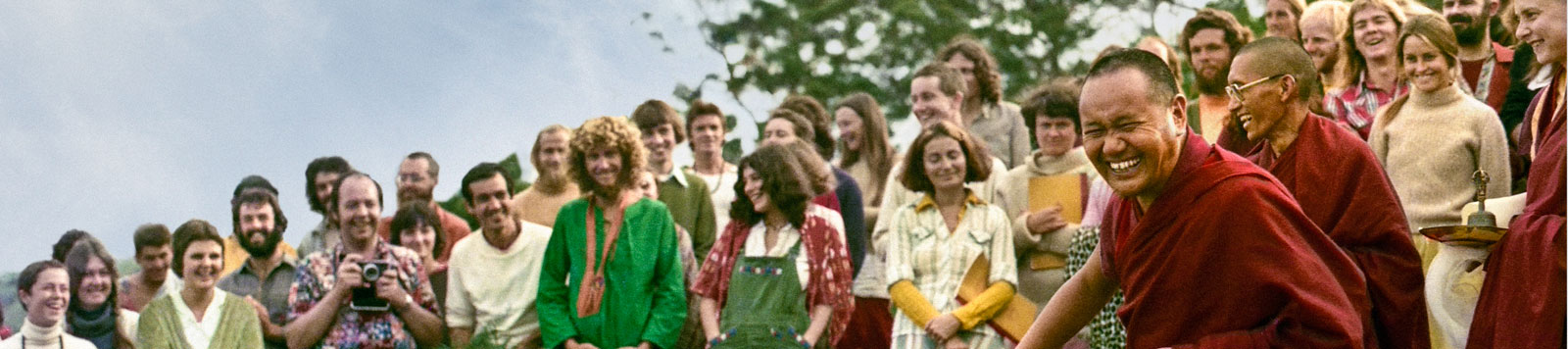 Blessing the prayer-flag pole, CIN, 1976