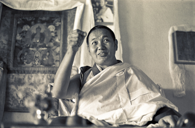 Lama teaching at Kopan, 1974
