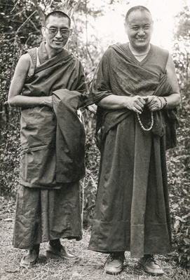 Lama and Rinpoche, Kopan, 1978