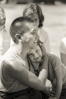 Rinpoche at Waterlow Park, 1983