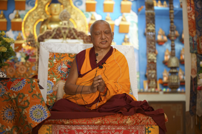 Rinpoche at Sera Je 2013-2014