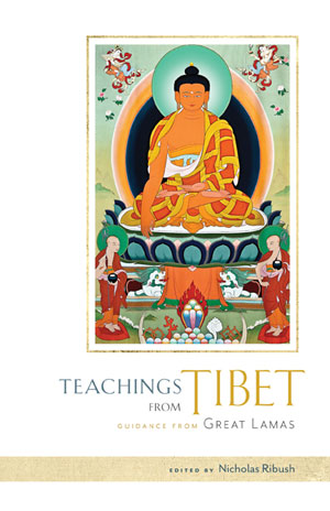 Book cover of Teachings From Tibet, by various great Tibetan Lamas.