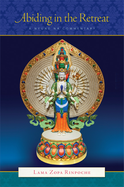 Book cover of Abiding in the Retreat, by Lama Zopa Rinpoche.