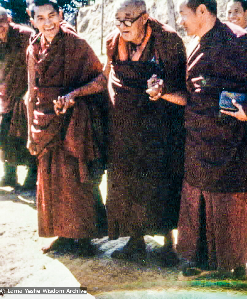 Rinpoche, Gomchen Rinpoche, and Lama, 1975