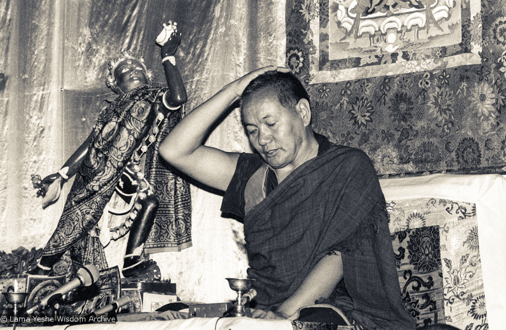 Lama Yeshe teaching at Tushita, 1983