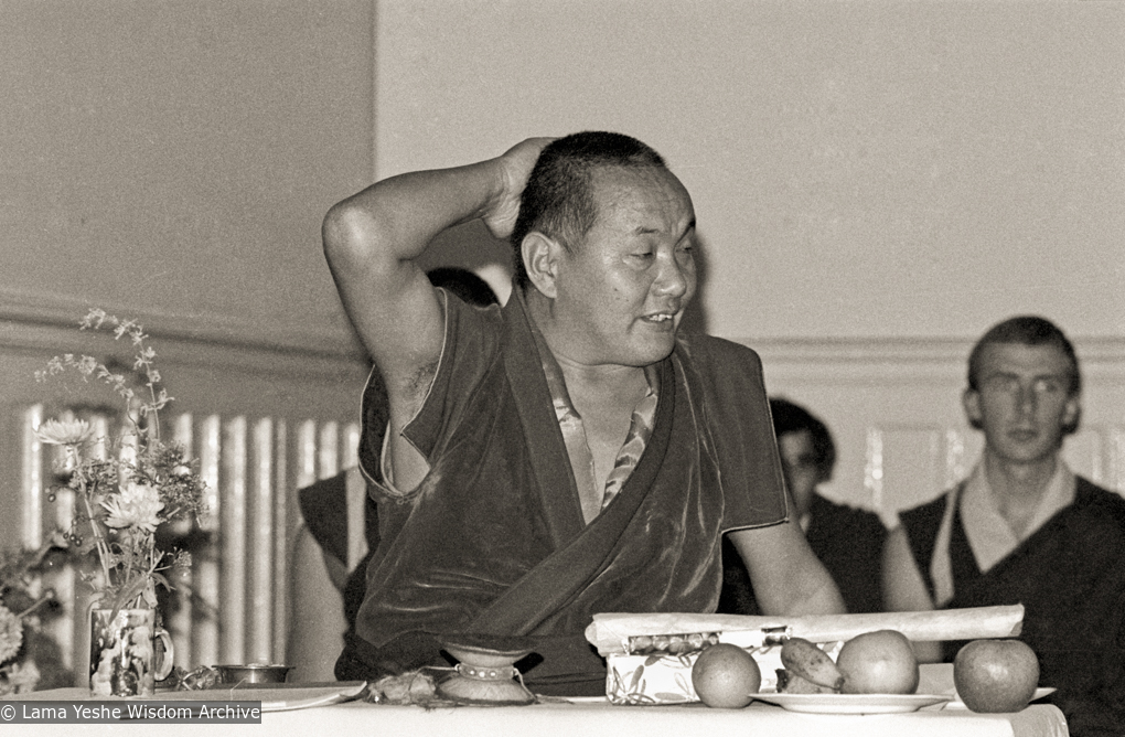 Lama teaching, MI, 1976