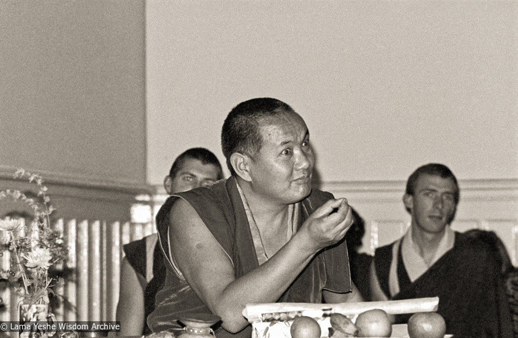 Lama teaching, MI, 1976