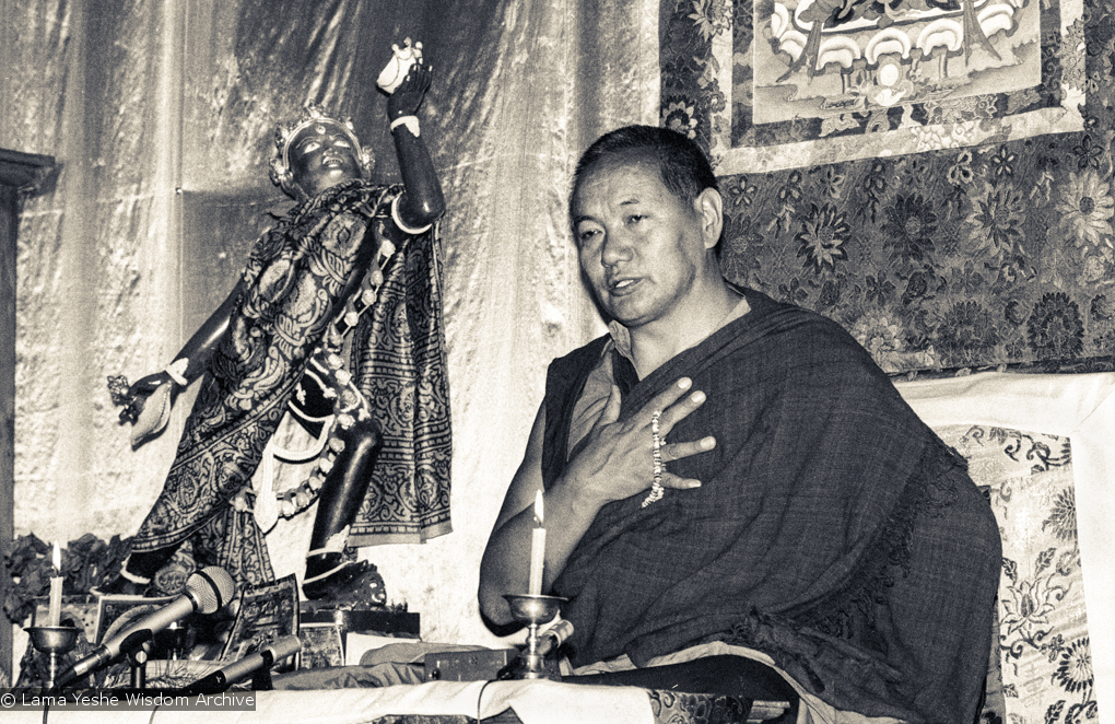 Lama Yeshe teaching at Tushita, 1983
