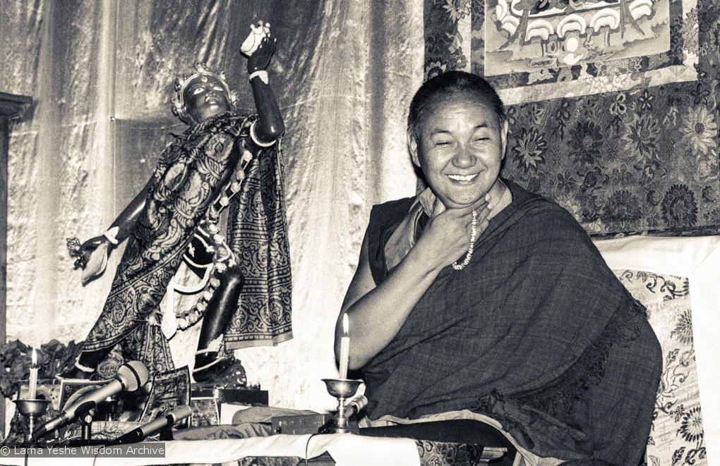 Lama Yeshe teaching at Tushita, 1983