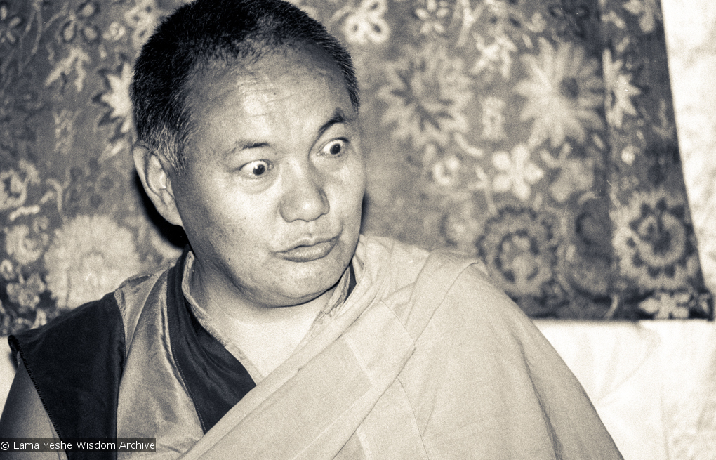 Lama Yeshe teaching at Tushita, 1983