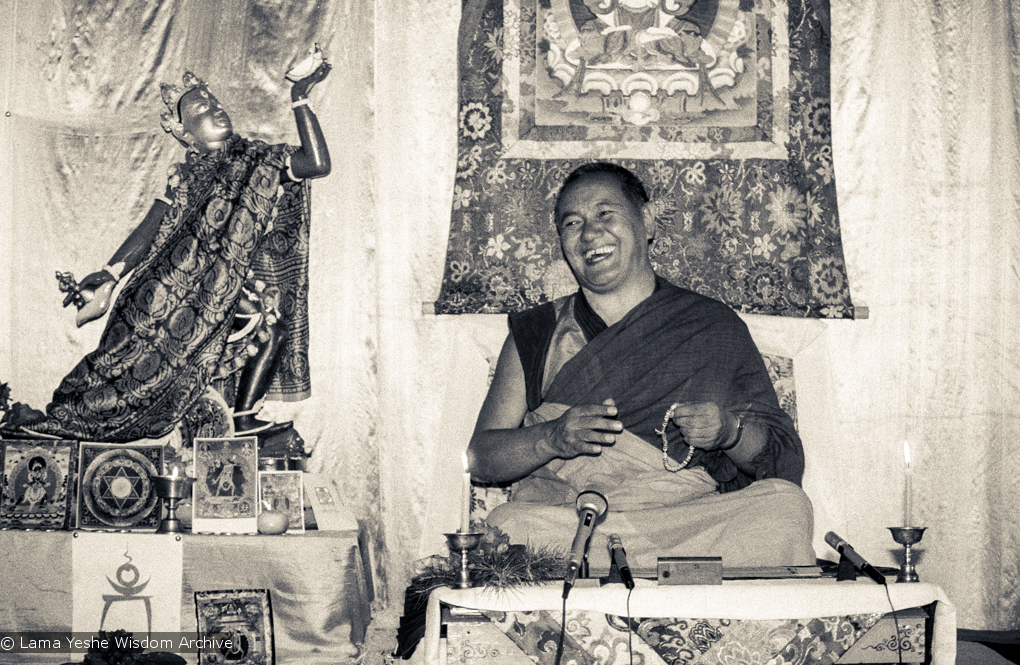 Lama Yeshe teaching at Tushita, 1983