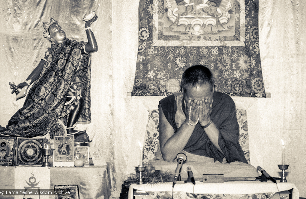 Lama Yeshe teaching at Tushita, 1983