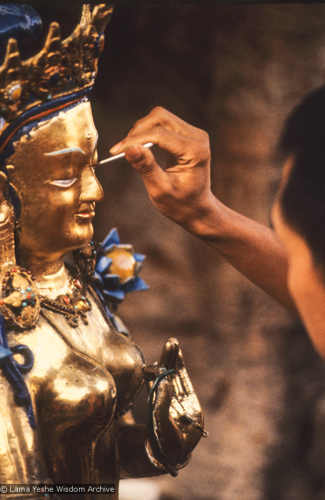 Rinpoche painting Tara, 1976