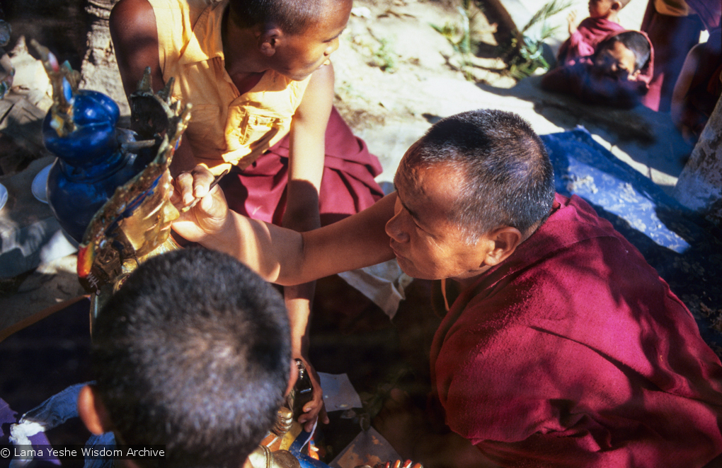 Lama painting Tara, 1976