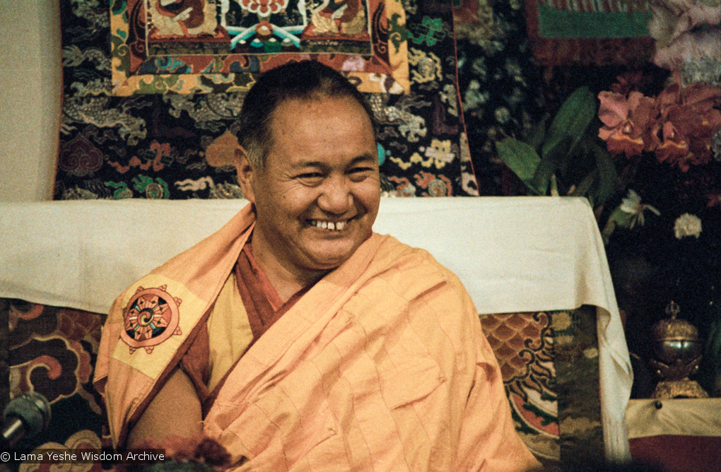 Lama teaching at VPI, 1983