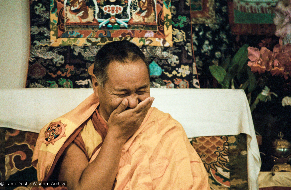 Lama teaching at VPI, 1983