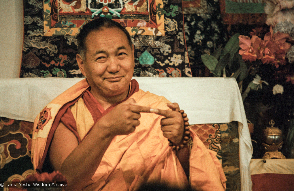 Lama teaching at VPI, 1983