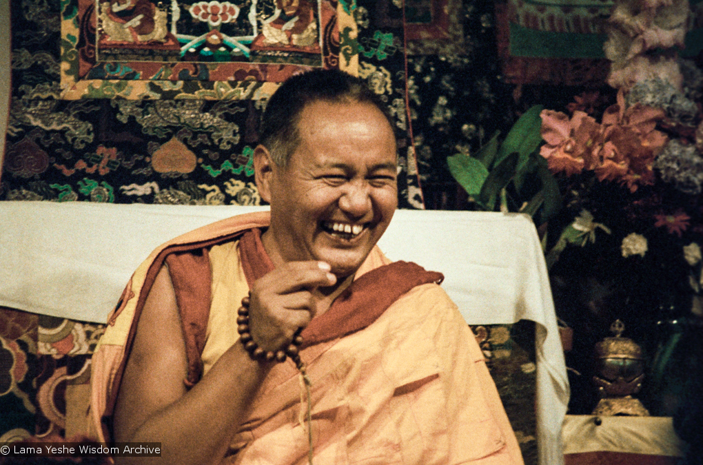 Lama teaching at VPI, 1983