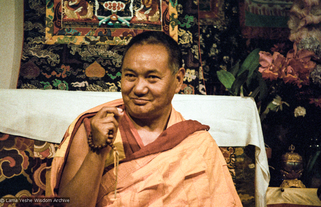 Lama teaching at VPI, 1983