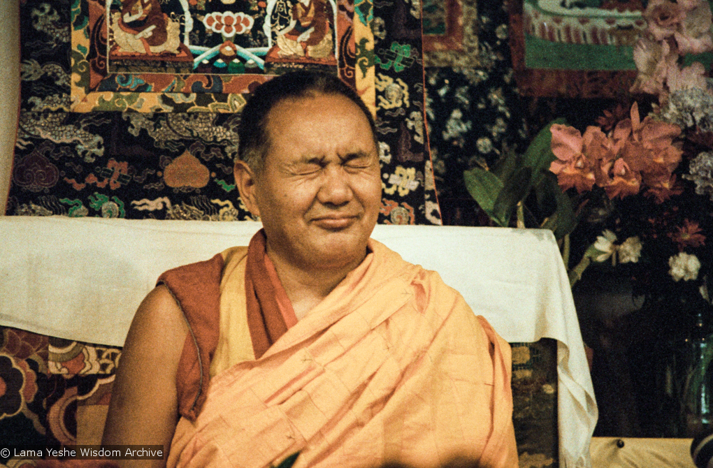 Lama teaching at VPI, 1983