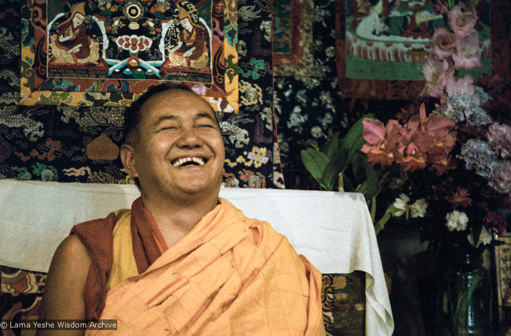 Lama teaching at VPI, 1983