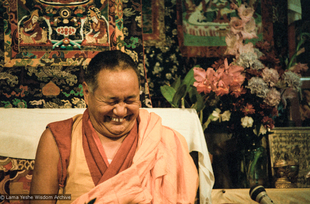 Lama teaching at VPI, 1983