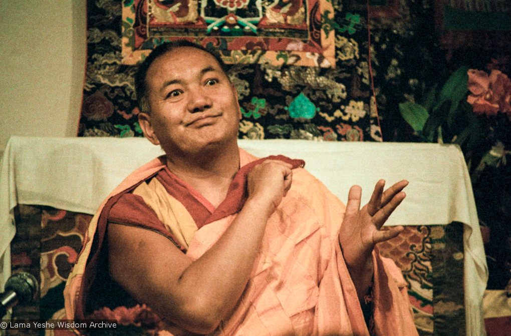 Lama teaching at VPI, 1983