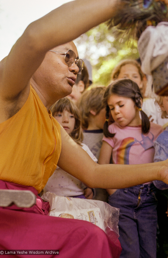 Lama at a family gathering, 1983