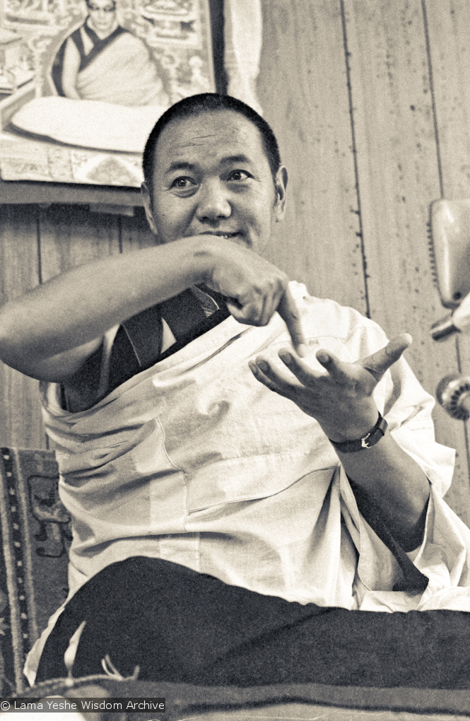Lama Yeshe, Lake Arrowhead, 1975