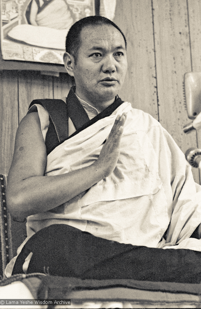 Lama Yeshe, Lake Arrowhead, 1975