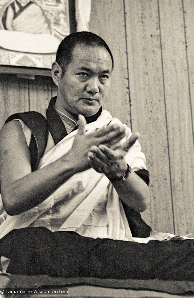 Lama Yeshe, Lake Arrowhead, 1975
