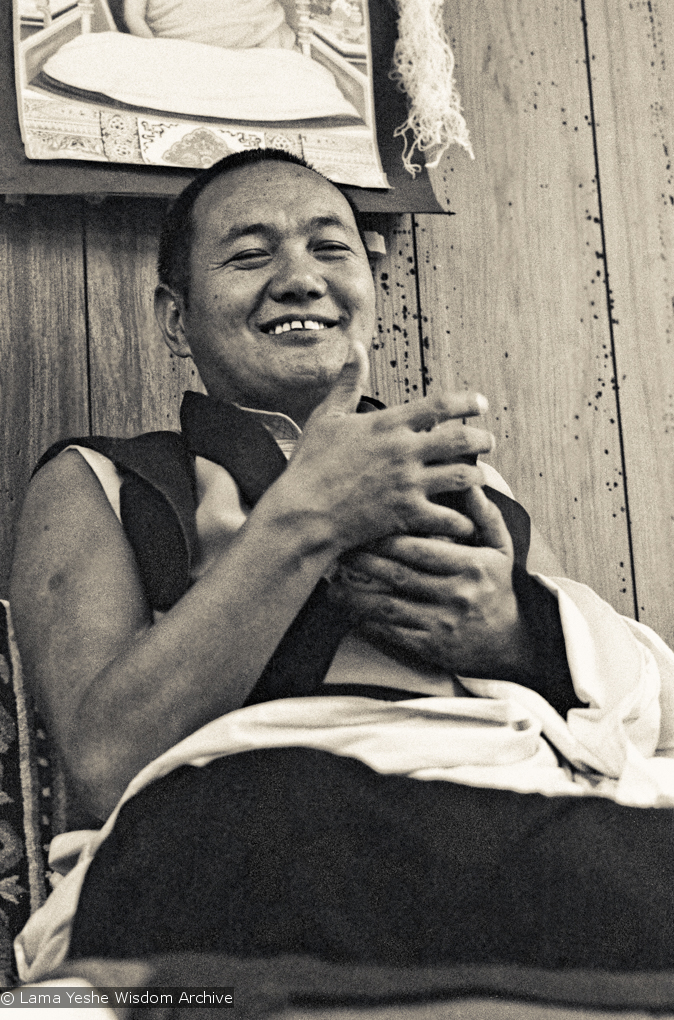 Lama Yeshe, Lake Arrowhead, 1975