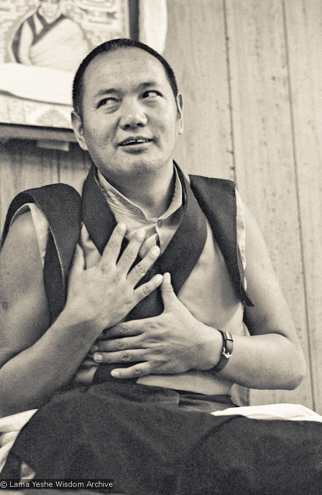 Lama Yeshe, Lake Arrowhead, 1975