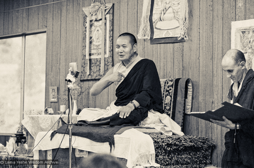 Lama Yeshe, Lake Arrowhead, 1975