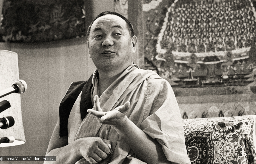 Lama teaching, Yucca Valley, 1977