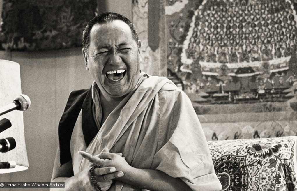 Lama teaching, Yucca Valley, 1977