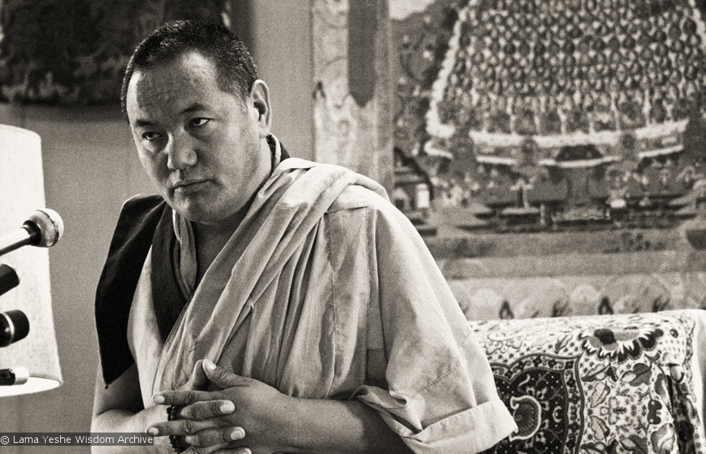 Lama teaching, Yucca Valley, 1977