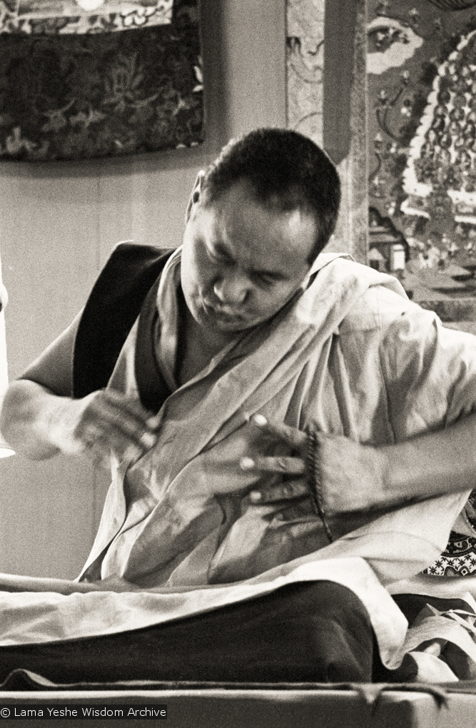 Lama teaching, Yucca Valley, 1977