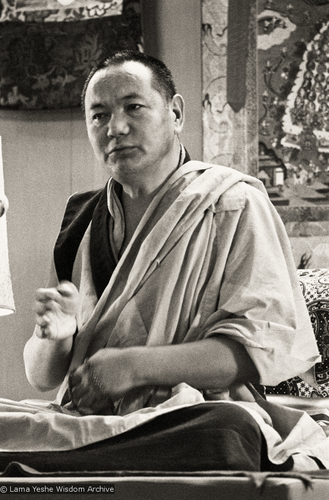 Lama teaching, Yucca Valley, 1977