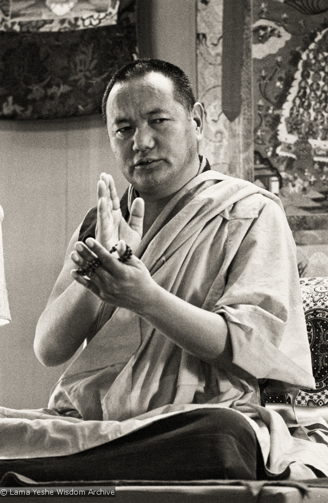 Lama teaching, Yucca Valley, 1977