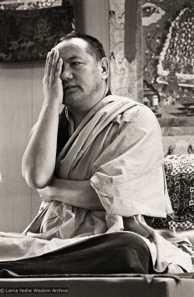 Lama teaching, Yucca Valley, 1977