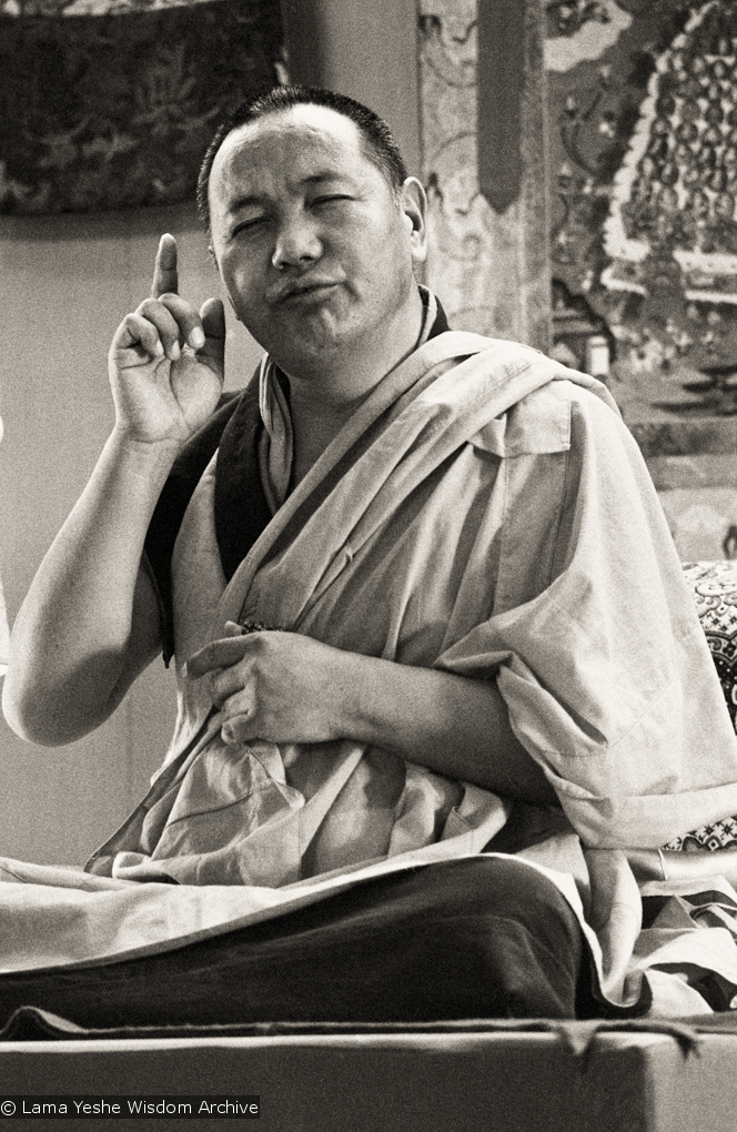 Lama teaching, Yucca Valley, 1977