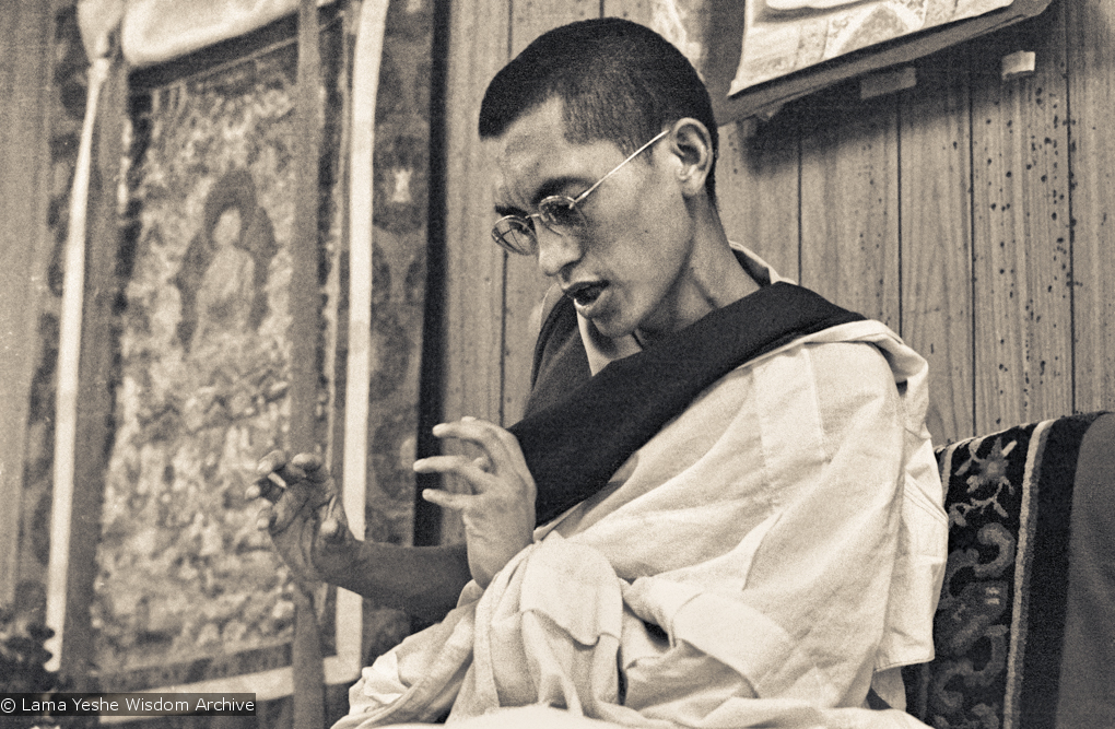 Lama Zopa, Lake Arrowhead, 1975